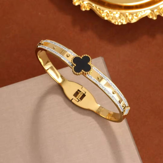 Bracelet trèfle plaqué Or