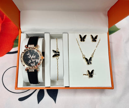 Ensembles bijoux et montre noir